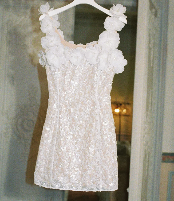 Mini robe de soirée en satin, sans bretelles, sans manches, ligne a, simple, C899