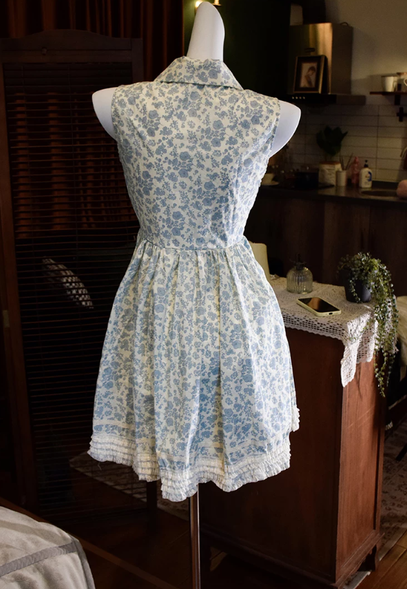 Ornate Lapel Collar Bow Homecoming Dress Floral A-Line Party Dress C9200