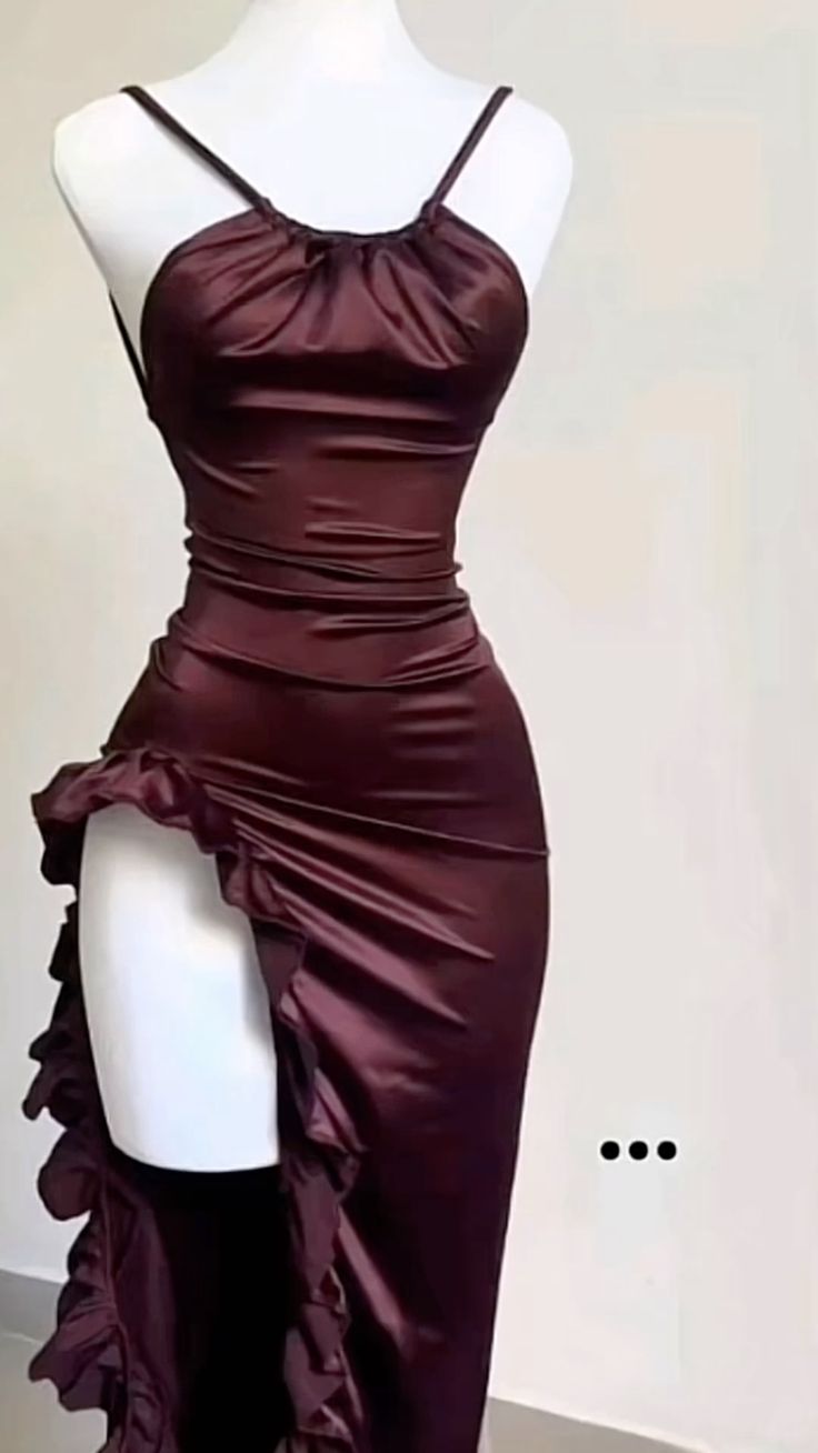 Vintage High Low Halter Burgundy Birthday Outfits Homecoming Dress C92