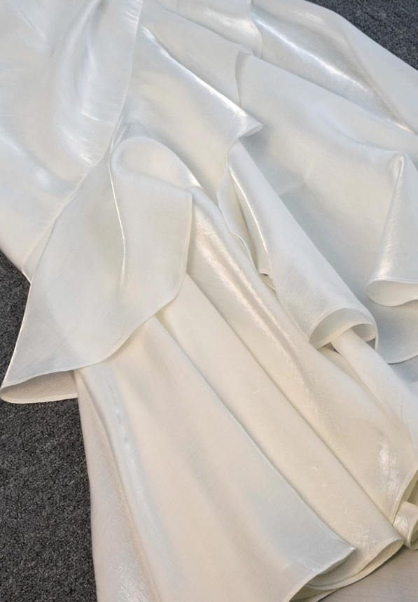 Robe de bal de princesse bustier à volants en satin long, robe de soirée C8117