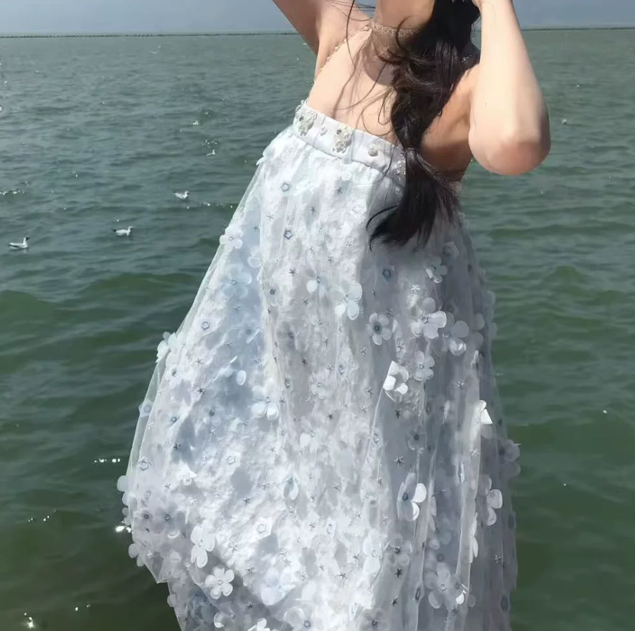 Robe de bal de princesse bustier à volants en satin long, robe de soirée C8117