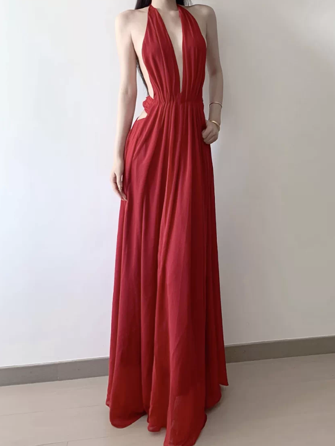 Robe de bal de princesse bustier à volants en satin long, robe de soirée C8117