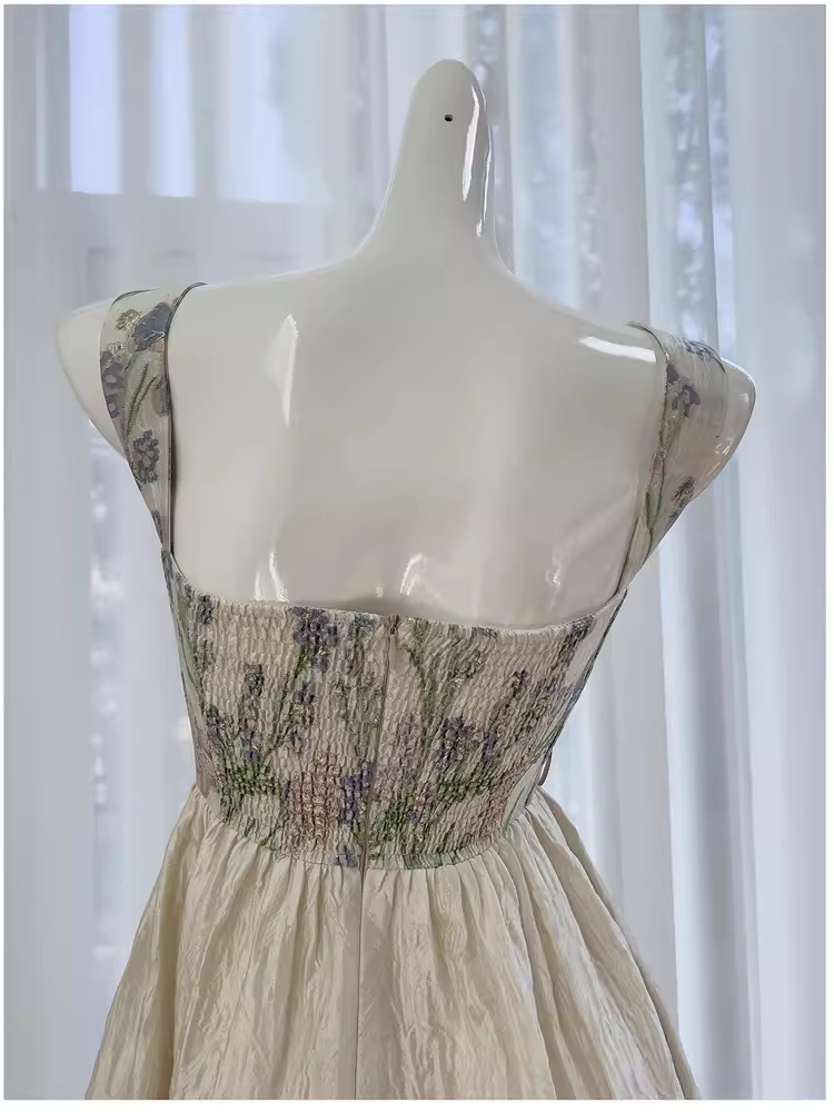Robe de bal en dentelle sans manches, ligne A, conte de fées, C988