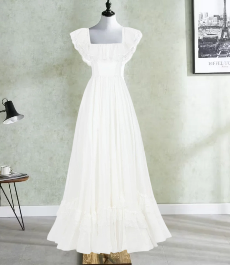 Robe de bal de princesse bustier à volants en satin long, robe de soirée C8117