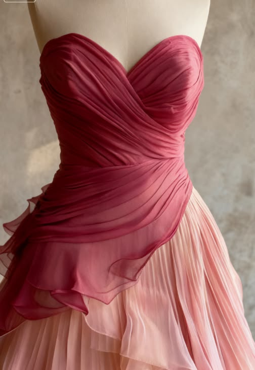 Robe de bal de princesse bustier à volants en satin long, robe de soirée C8117
