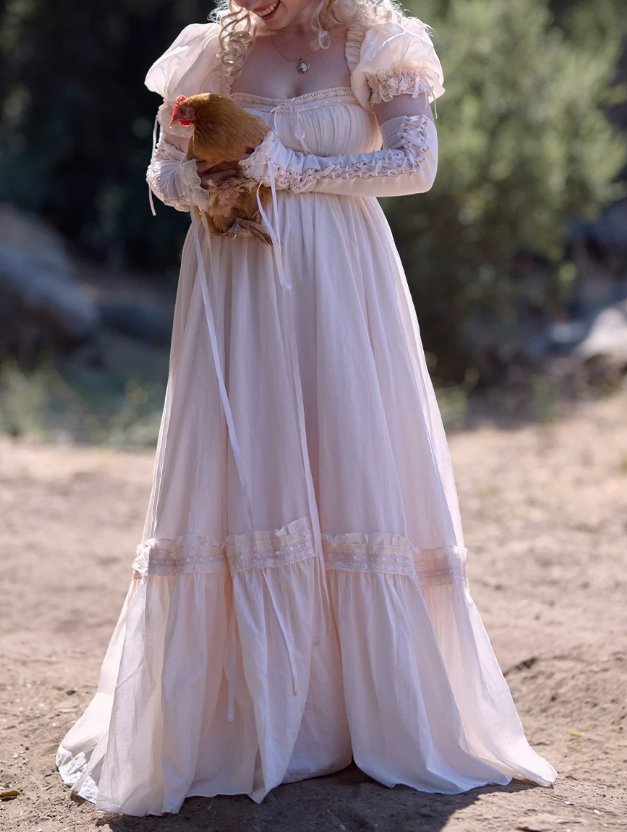 Robe de bal de princesse bustier à volants en satin long, robe de soirée C8117