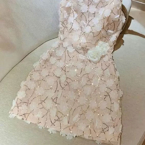 Cute A Line Scoop 18th Birthday Dress Short Homecoming Dresses C451