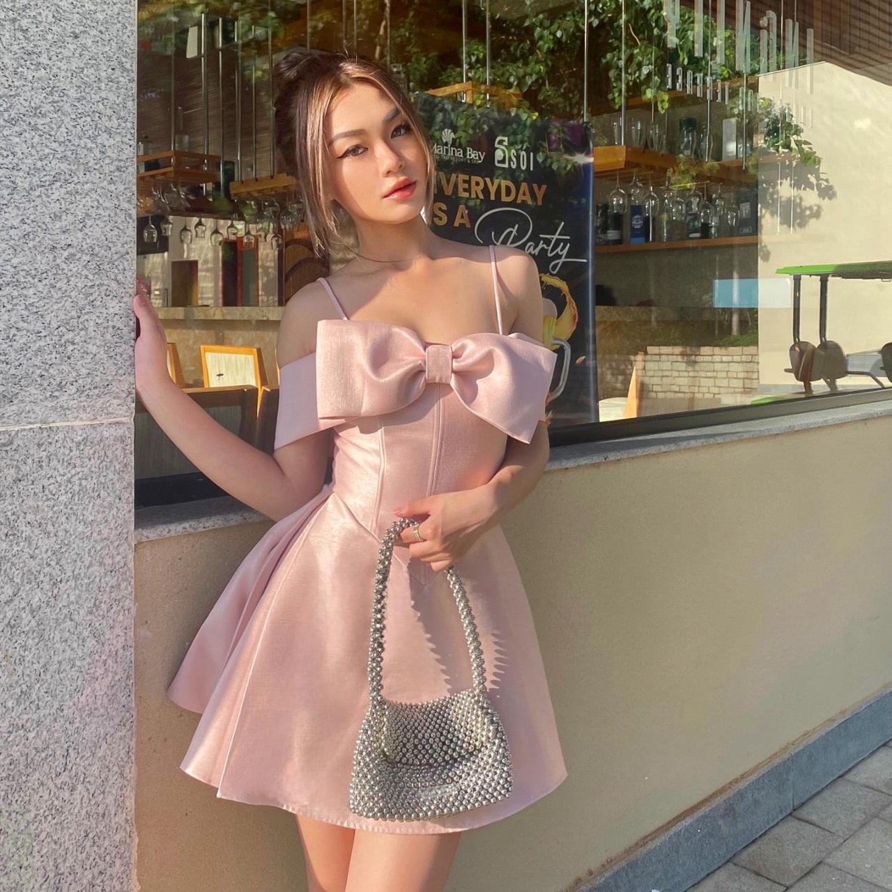 Simple A line Spaghetti Straps Pink Birthday Dress Satin Homecoming Dresses C488