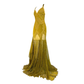 Modest Mermaid Spaghetti Straps Green Lace Long Prom Dresses B758
