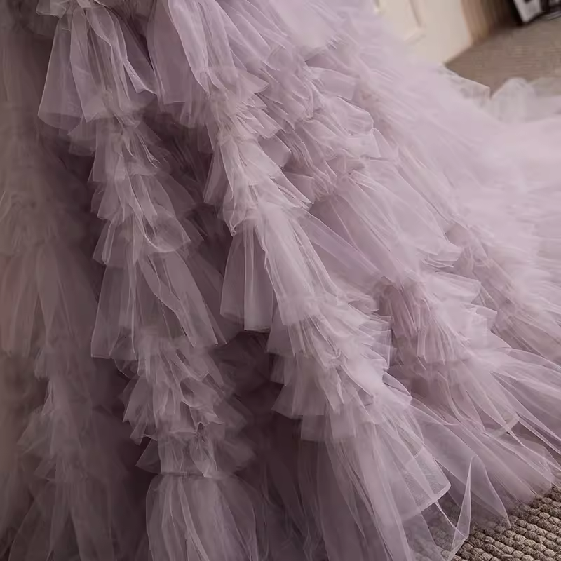 Stunning Ball Gown Strapless Tulle Sweet 16 Dresses B033