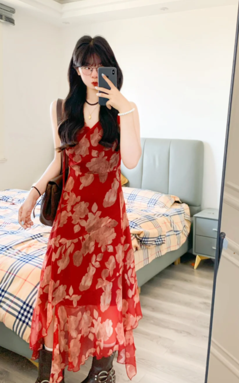 New Pretty French-style Elegant Summer Women's Long Dress C7602