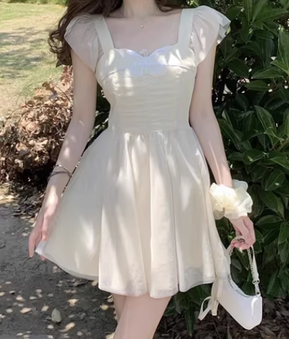 French-style 2026 New Pretty Women's Summer Short Dress C7305