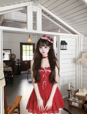 Robe courte d'été pour femme, style français, collection 2026, référence C7705