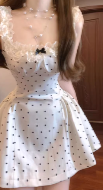 French-style 2026 New Pretty Women's Summer Short Dress C7211