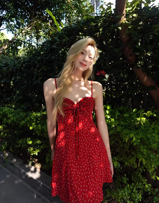 French-style 2026 New Pretty Women's Summer Short Dress C7715