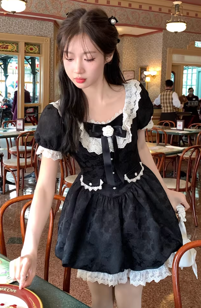 French-style 2026 New Pretty Women's Summer Short Dress C7331