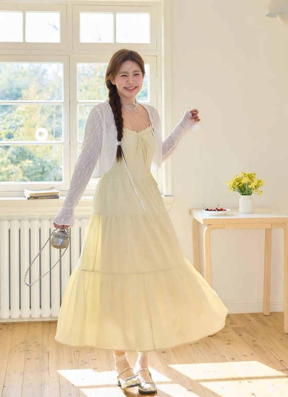 New Pretty French-style Elegant Summer Women's Long Dress C7813