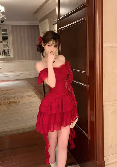 French-style 2026 New Pretty Women's Summer Short Dress C7359