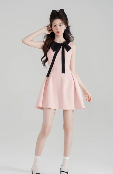 French-style 2026 New Pretty Women's Summer Short Dress C7219