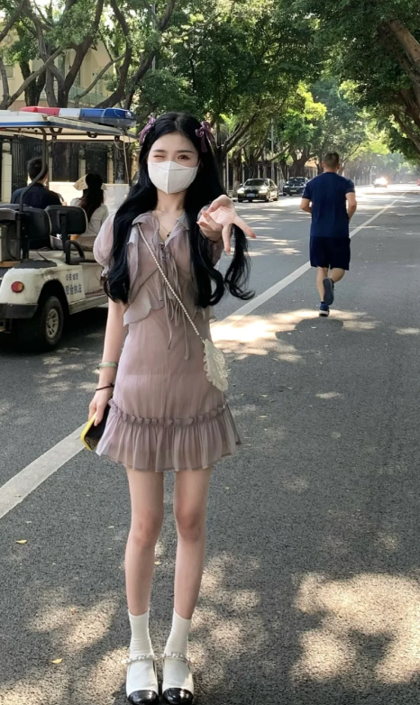 French-style 2026 New Pretty Women's Summer Short Dress C7929
