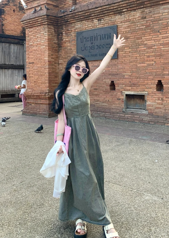 New Pretty French-style Elegant Summer Women's Long Dress C7937
