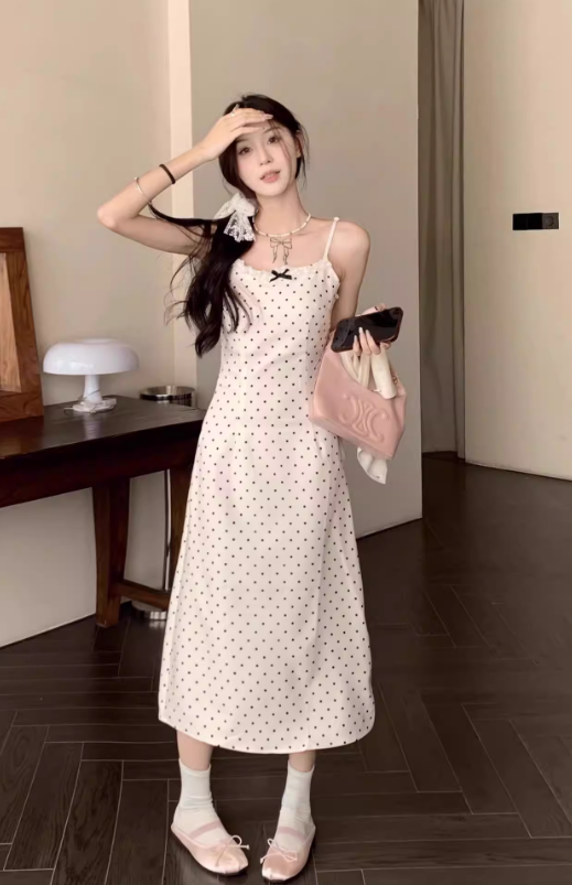 New Pretty French-style Elegant Summer Women's Long Dress C7837