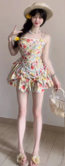 French-style 2026 New Pretty Women's Summer Short Dress C7542