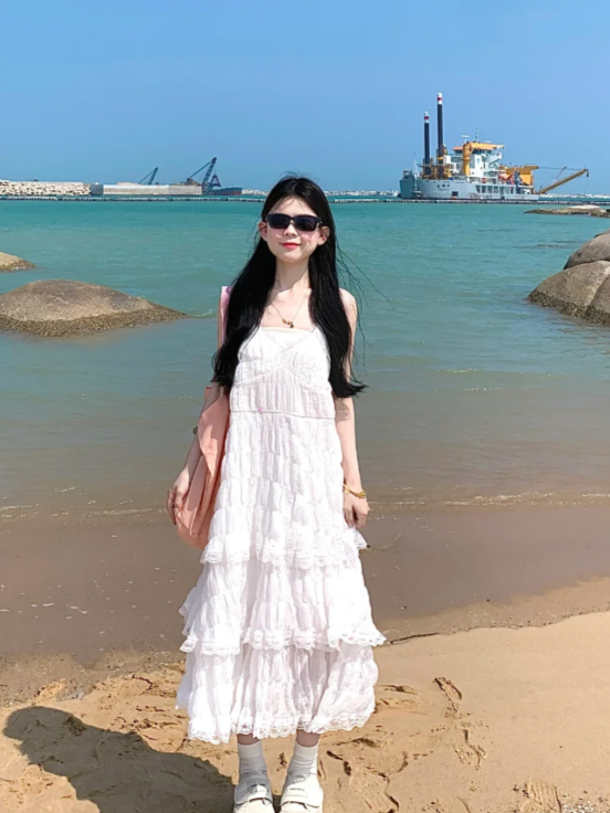 New Pretty French-style Elegant Summer Women's Long Dress C7952