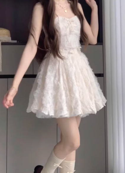 French-style 2026 New Pretty Women's Summer Short Dress C7455