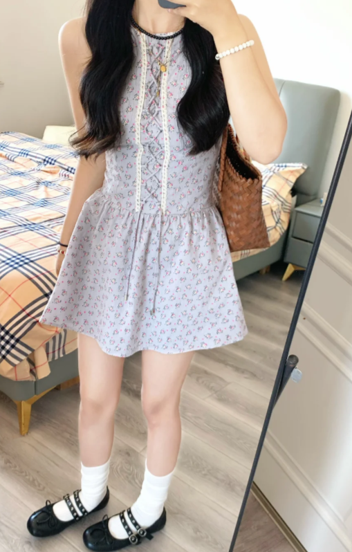 French-style 2026 New Pretty Women's Summer Short Dress C7556