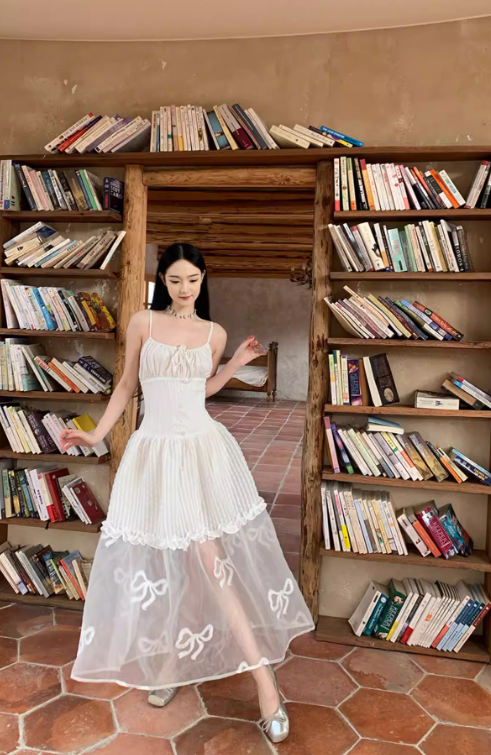 New Pretty French-style Elegant Summer Women's Long Dress C7759