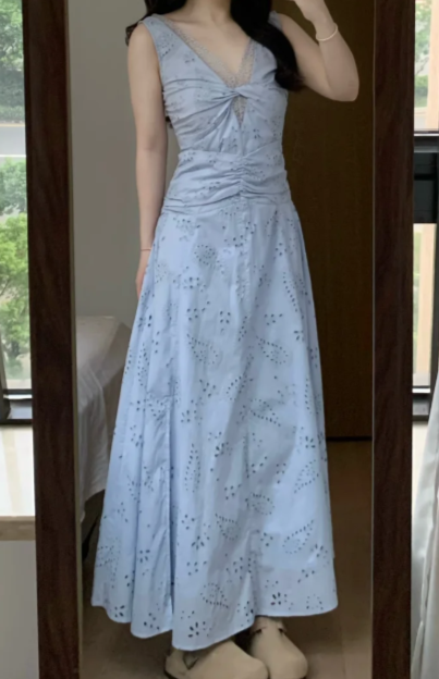 New Pretty French-style Elegant Summer Women's Long Dress C7568