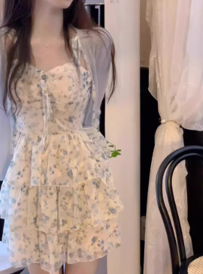 French-style 2026 New Pretty Women's Summer Short Dress C7506