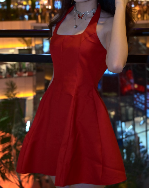Robe courte d'été pour femme, style français, collection 2026, référence C7479