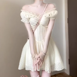 French-style 2026 New Pretty Women's Summer Short Dress C7496