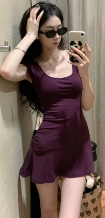 French-style 2026 New Pretty Women's Summer Short Dress C7409
