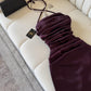 Elegant Sheath Halter Sleeveless Burgundy Satin Backless Prom Dresses Long Evening Dress C2882