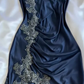 Robe de bal sirène sexy à bretelles spaghetti en dentelle C617