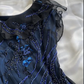 Elegant A Line Spaghetti Straps Navy Blue Chiffon Beads Long Prom Dresses Formal Dress C2743