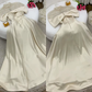 Robe de soirée élégante en forme de A, robe élégante, longueur au sol, manches courtes, col illusion, satin avec perles froncées, robe de bal C3284