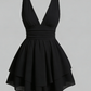 Vintage A line Straps Chiffon Homecoming Dress 18th Birthday Outfits C1063