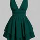 Vintage A line Straps Chiffon Homecoming Dress 18th Birthday Outfits C1063