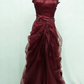Sexy Spaghetti Straps Evening Dress Beading Prom Dress C1323