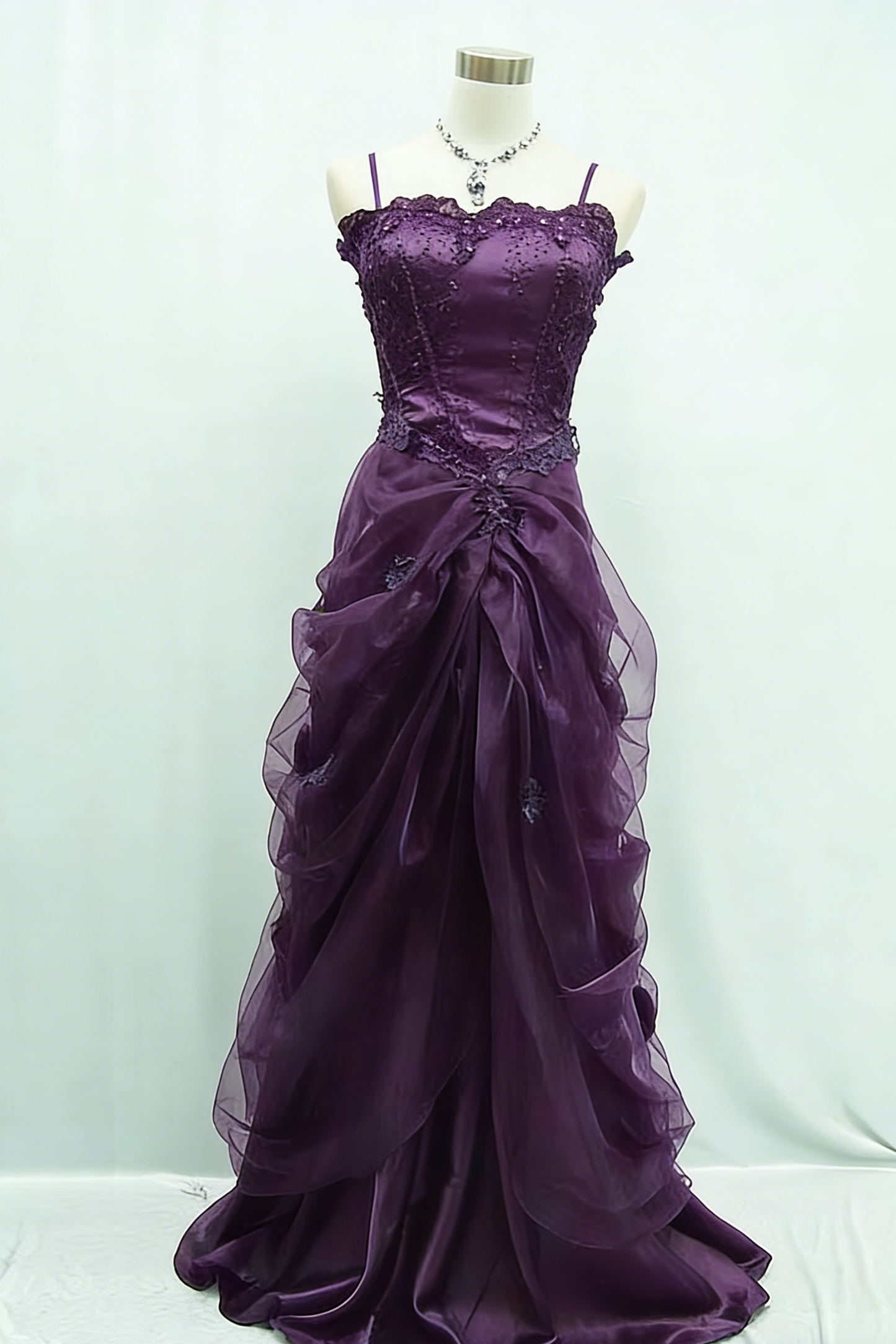 Sexy Spaghetti Straps Evening Dress Beading Prom Dress C1323