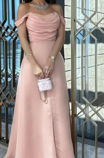chinese dress ladies Dressime Women Modest Prom Dresses A Line Halter Metallic Long Formal  Dresses With Slit – dressime