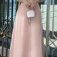 Robe de soirée longue en satin de soie rose sans bretelles, modeste, ligne A, robes de bal C2053