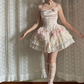 Sweet 16th Pink Ball Gown Spaghetti Straps Satin Short Homecoming Dress Birthday Outfits C4603