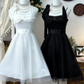 Pretty A Line Halter Satin Chiffon Short Homecoming Dress 16th Birthday Outfits C4796