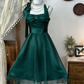Pretty A Line Halter Satin Chiffon Short Homecoming Dress 16th Birthday Outfits C4796