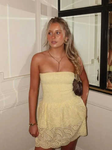 Unique A Line Strapless Satin Short Homecoming Dress 20th Birthday Outfits C4943